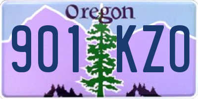 OR license plate 901KZO