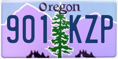 OR license plate 901KZP