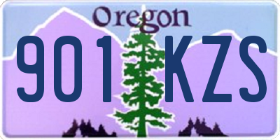 OR license plate 901KZS
