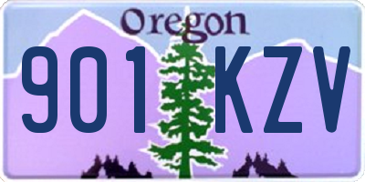 OR license plate 901KZV