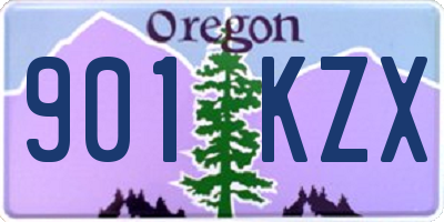 OR license plate 901KZX