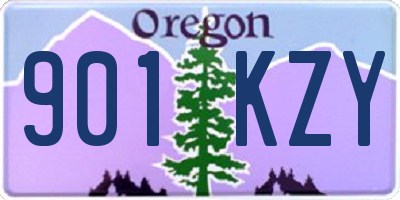 OR license plate 901KZY