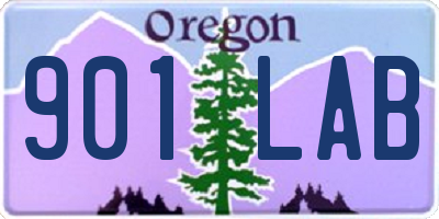 OR license plate 901LAB