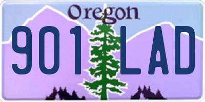 OR license plate 901LAD