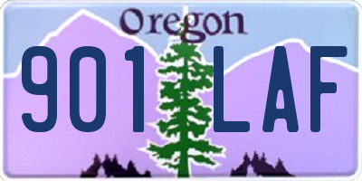 OR license plate 901LAF