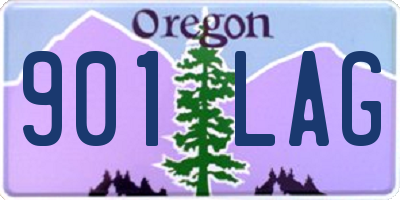 OR license plate 901LAG