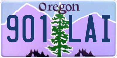 OR license plate 901LAI