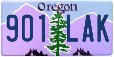 OR license plate 901LAK
