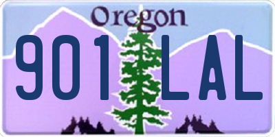 OR license plate 901LAL