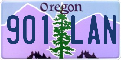 OR license plate 901LAN