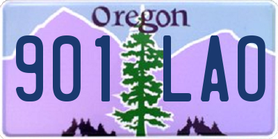 OR license plate 901LAO