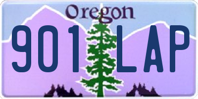 OR license plate 901LAP