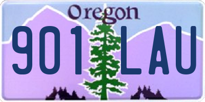 OR license plate 901LAU