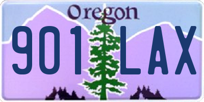 OR license plate 901LAX