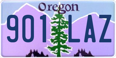 OR license plate 901LAZ