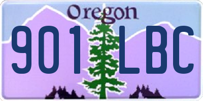 OR license plate 901LBC