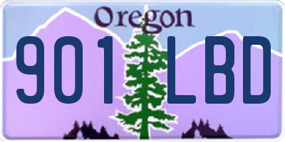 OR license plate 901LBD