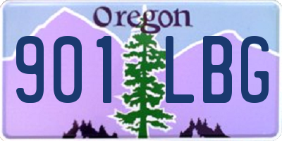 OR license plate 901LBG