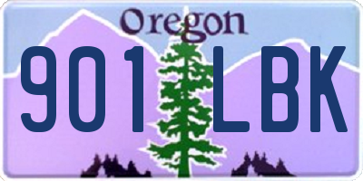 OR license plate 901LBK