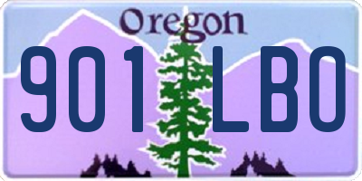 OR license plate 901LBO
