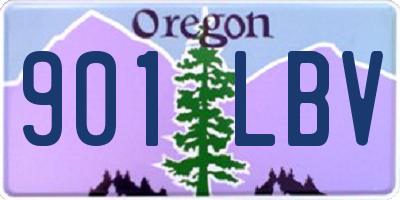 OR license plate 901LBV