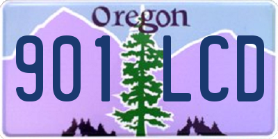OR license plate 901LCD