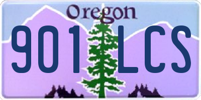OR license plate 901LCS