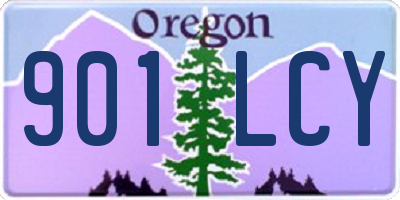 OR license plate 901LCY