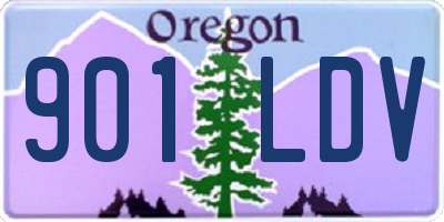 OR license plate 901LDV