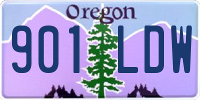OR license plate 901LDW