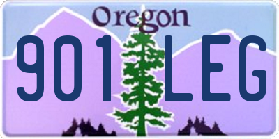 OR license plate 901LEG