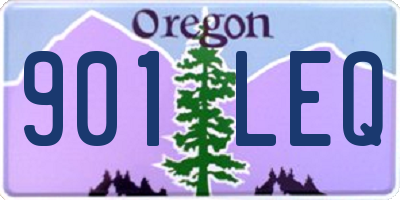 OR license plate 901LEQ