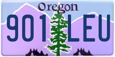 OR license plate 901LEU