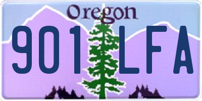 OR license plate 901LFA