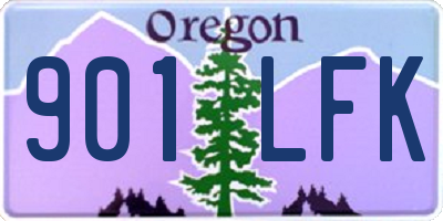 OR license plate 901LFK