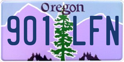 OR license plate 901LFN