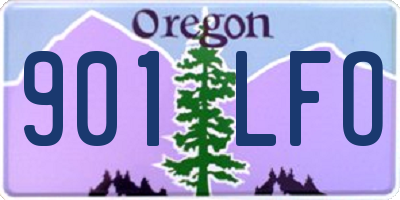 OR license plate 901LFO