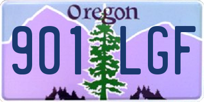 OR license plate 901LGF