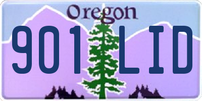 OR license plate 901LID