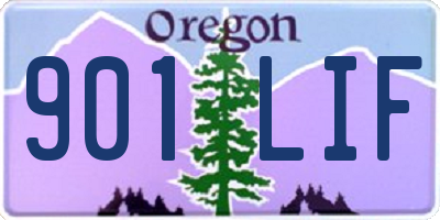 OR license plate 901LIF