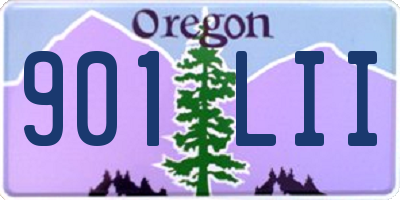 OR license plate 901LII