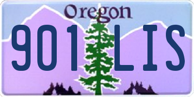 OR license plate 901LIS