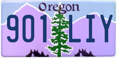 OR license plate 901LIY