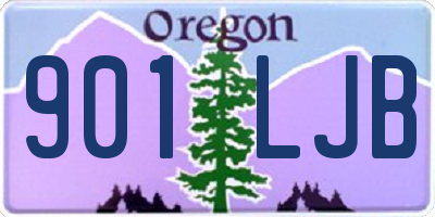 OR license plate 901LJB