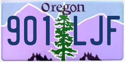 OR license plate 901LJF