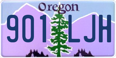 OR license plate 901LJH