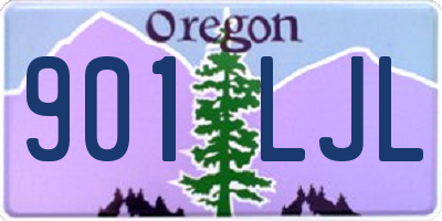 OR license plate 901LJL