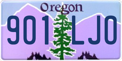 OR license plate 901LJO