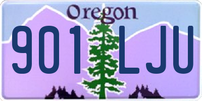 OR license plate 901LJU