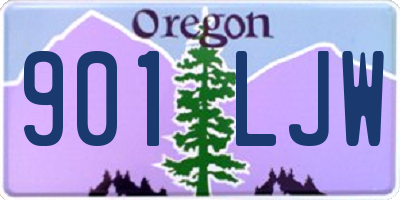 OR license plate 901LJW